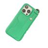 Lychee Pattern Card Bag Is Suitable for Apple 14promax Mobile Phone Case Iphone13 Anti-drop 12 Wristband Bracket 11/8p.