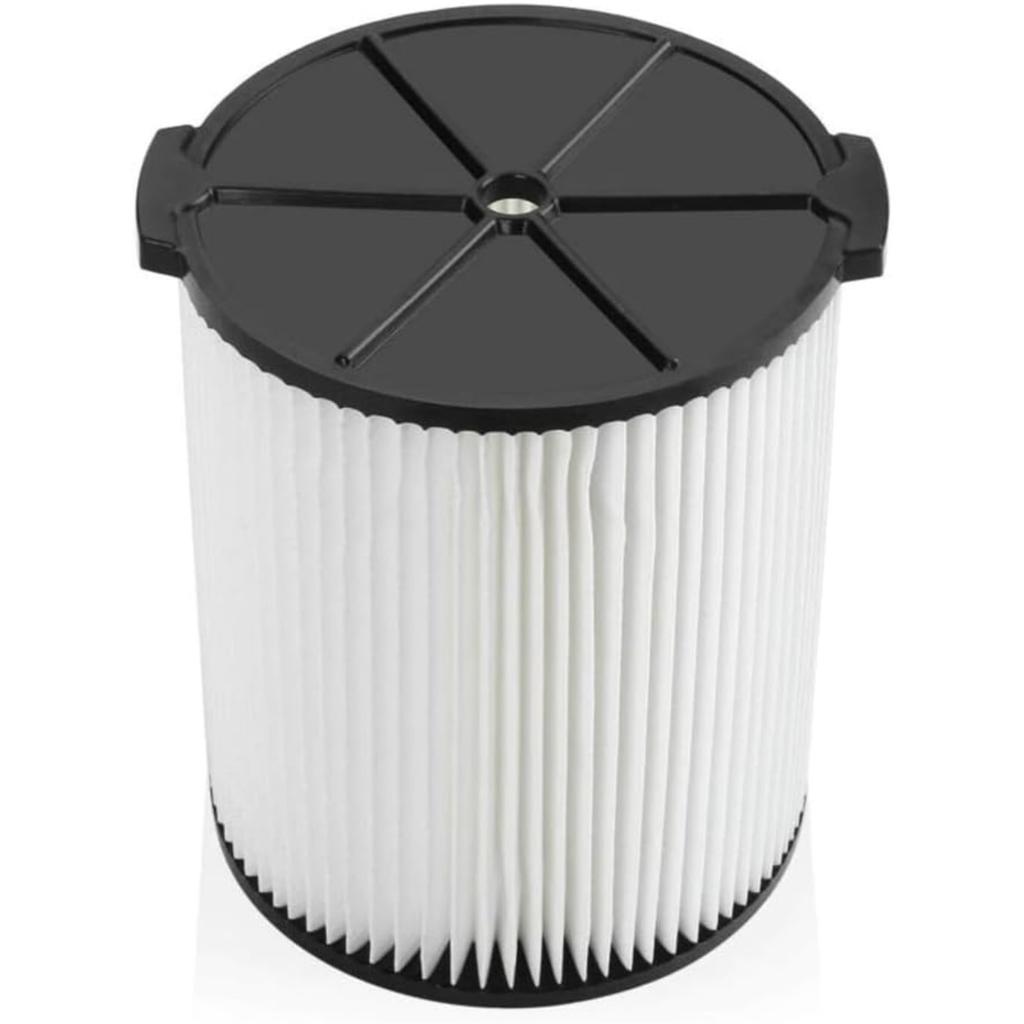 1 balení náhradního filtru VF4000 pro vysavač Rigid Shop Vac, standardní mokro-suchý filtr 72947, kompatibilní s většinou 5-20 galonových a Husky 6-9 galonových