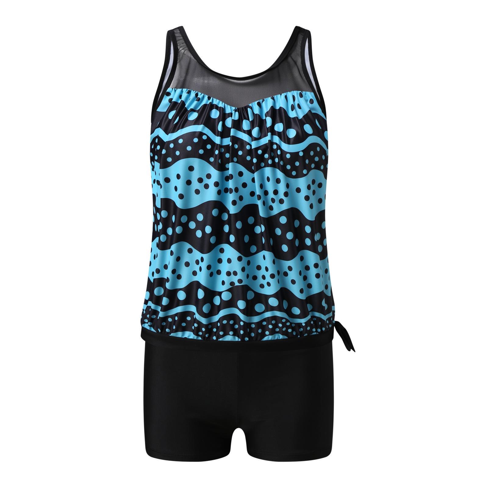 

Женский купальник с широкими бретелями и лимонным принтом, бикини с коротким топом, купальник 2XL