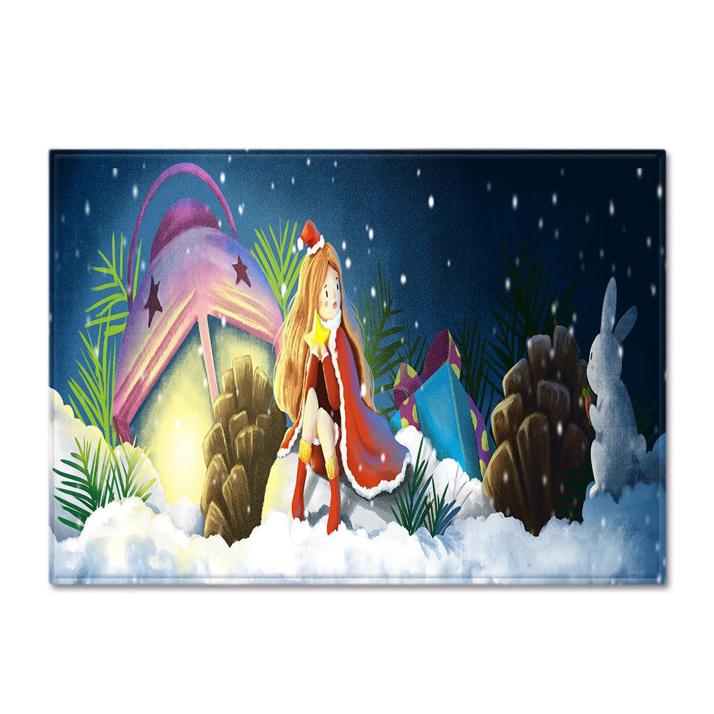 Christmas Living Room Floor Mat Bedroom Dining Room Carpet Carpet Doormat