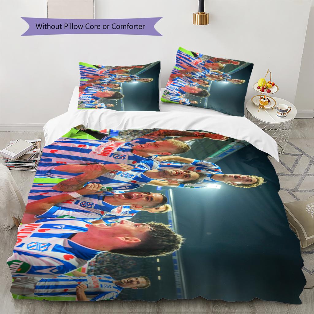 SC Heerenveen Pattern Bedding Home Decoration Birthday & Festival Gift (1 * duvet cover + 2 * pillowcase, without core)