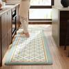 2026 Household PU Leather Kitchen Floor Mat, Oil-proof and Waterproof Carpet Can Be Scrubbed, Thickened Non-slip and Anti-drop Foot Pad