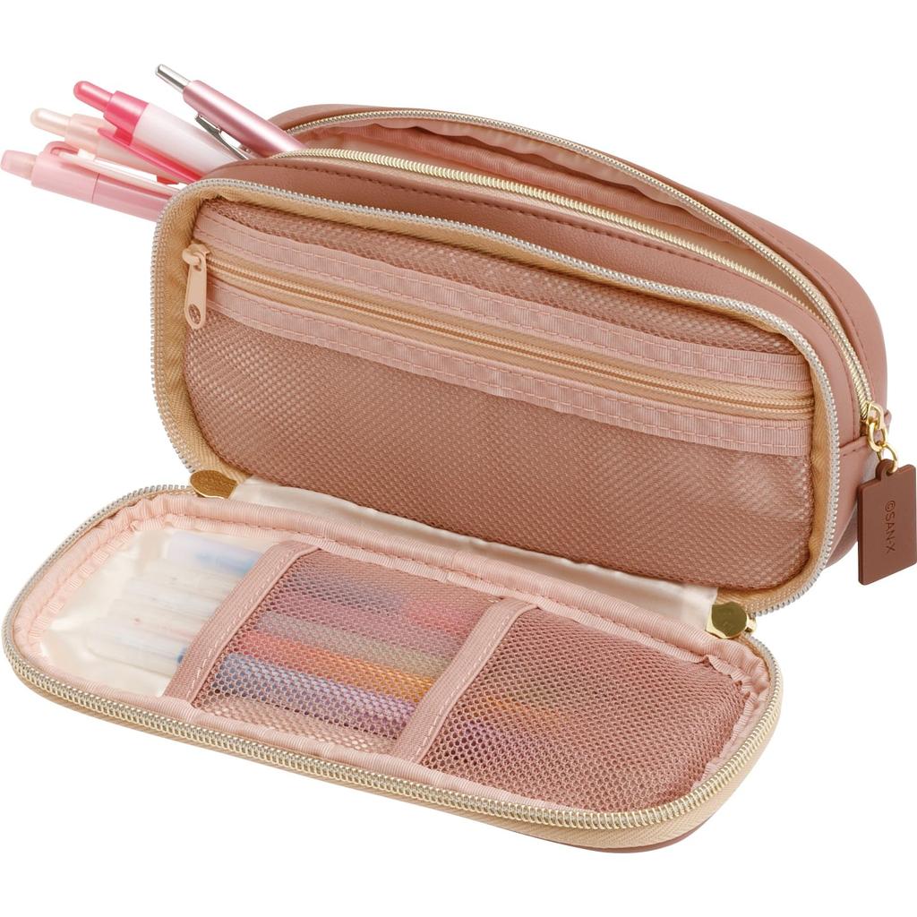 San-X Sumikkogurashi "Chocolate Fair At Cafe Sumikko" Front Pocket Pen Pouch PT17901 H95 X W200 X D55mm