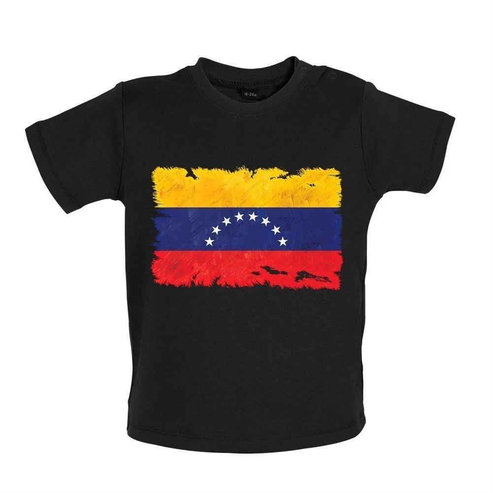 Venezuela Grunge Style Flag - Baby T-Shirt / Babygrow - Venezuelan Love Live 110
