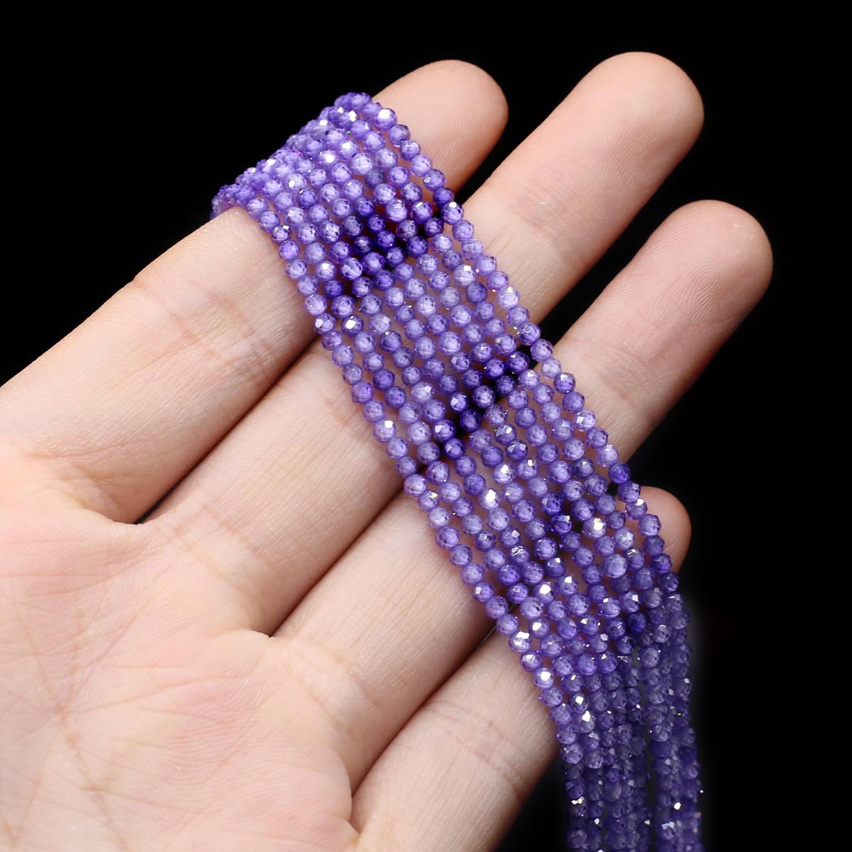 

Натуральный камень граненые бусины циркон маленькие бусины 2 мм подвески для изготовления ювелирных изделий DIY ожерелье браслет серьги аксессуар 2mm