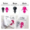 Toalettskilt for barn Baderomslogoer Dekor Skiltplate Restaurant Akryl Mann Kvinne 15×10cm