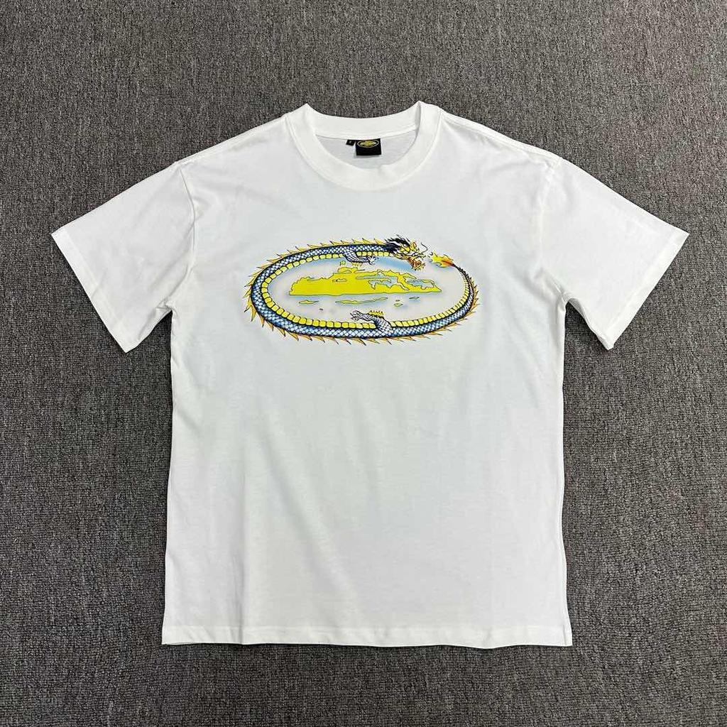 VibeStreet Summer New Printed Short Sleeve T-shirt Loose Round Neck Casual Fashion Brand Top