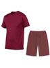 Herren Sommer Sport Freizeit Set: T-Shirt & Shorts für Fitness & Laufen