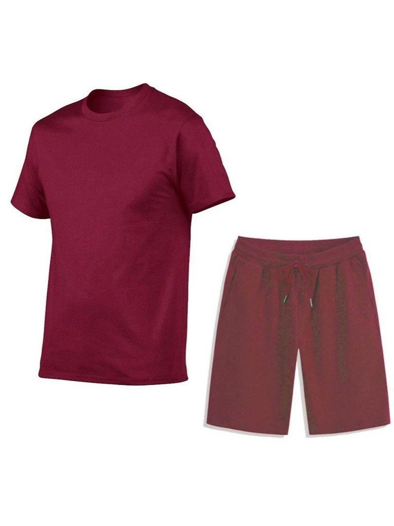 Herren Sommer Sport Freizeit Set: T-Shirt & Shorts für Fitness & Laufen