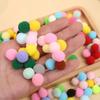 300PCS/Set Random Mixed Color Soft Pompom Ball 8mm-30mm Various Size Available Fluffy Ball DIY Handcraft Decorative Material ZYF