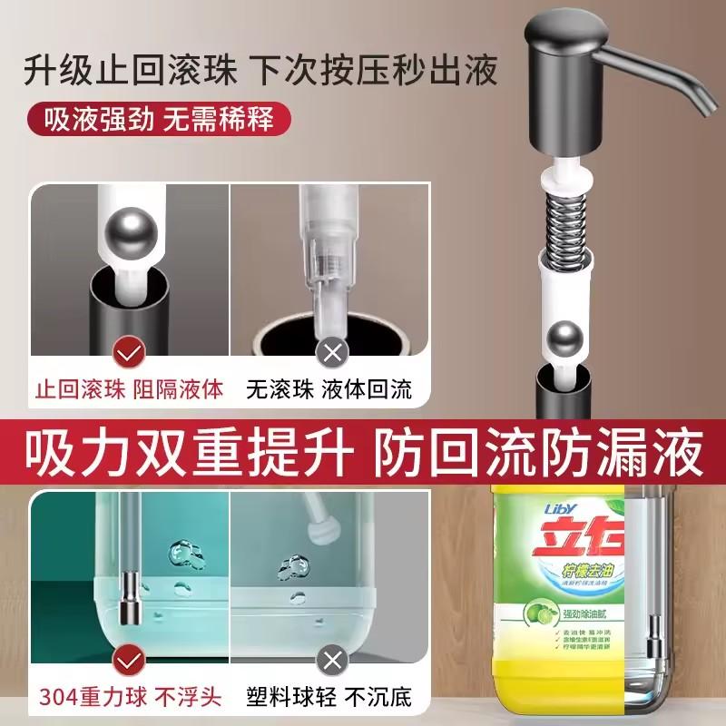 Upgraded Soap Dispenser Extension Tube Kit Kitchen Sink Liquid Soap Dispenser Plastic Bathroom Lotion Detergent Hand Press Pumps