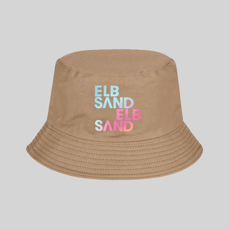 

Gradient ELB SAND Print Bucket Hat Unisex Foldable Gift For Fans & Trendy Lovers хаки