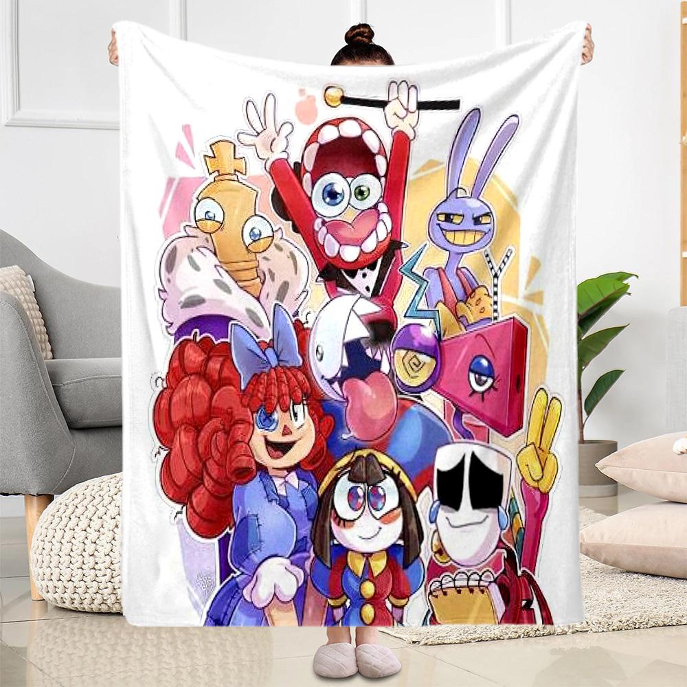 Digital Circus9 Blankets Are Suitable for Living Rooms,making Them an Ideal Choice for Outdoor Travel and Gifts.