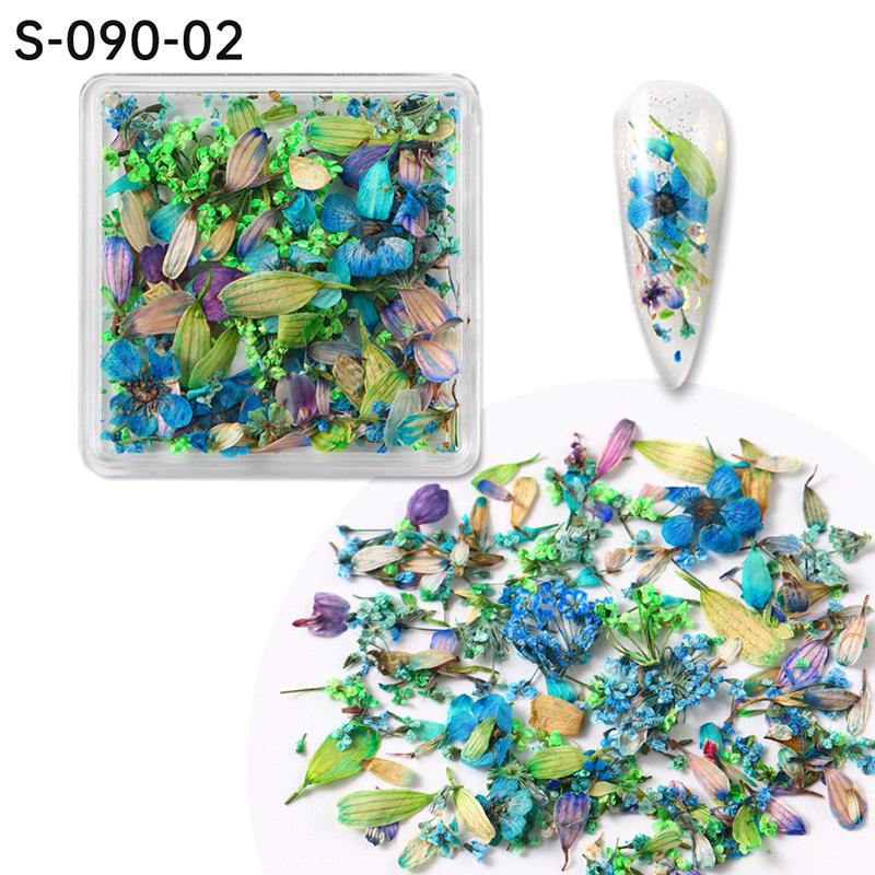 1Box Nail Art Flower Decoration Delikatne suszone kwiaty Nail Art Decorations Wykwintne piękno Nail Art dla akcesoriów Charms