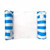 Inflatable Floating Lounger Chair, Foldable Backrest Striped Water Hammock for Adults, Portable Swimming Pool Beach Lounge Bed