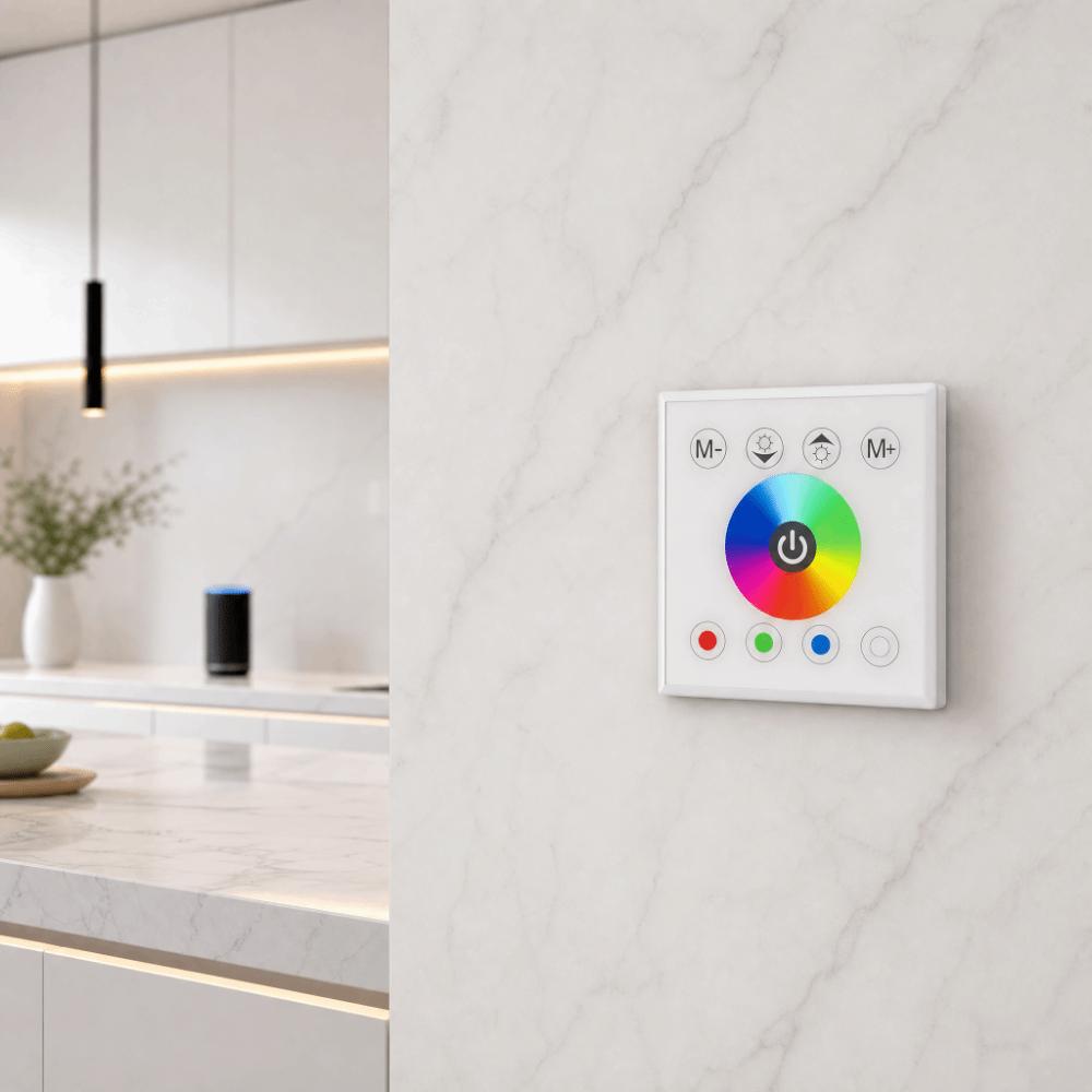 Capacitive Touch LED Touch Panel Controller Touch Panel Dimmer  Wall Mounted Installation