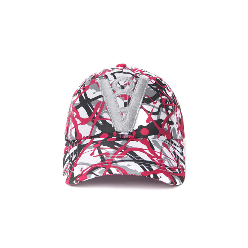 VIBRATE V8 - Camouflage Pattern Ball Cap (Red)