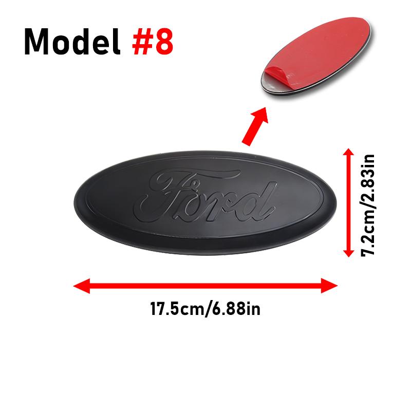 Car Styling Logo Car Front Hood Emblem Rear Trunk Badge Grille Stickers For Ford Focus MK2 3 Ranger Fiesta S-Max Mondeo MK4 Kuga