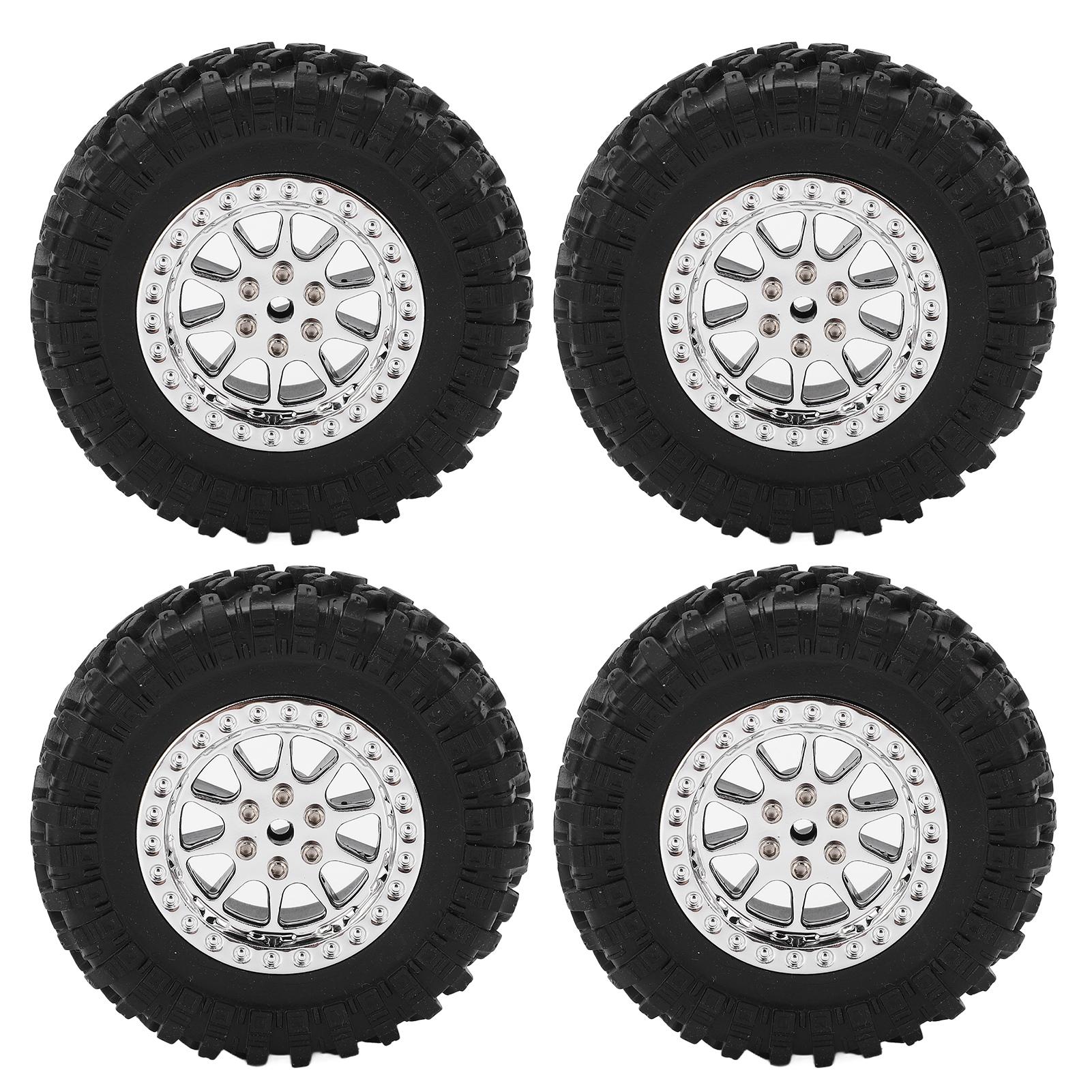 

4PCS RC Car Tires Tire Wheel для MN D90 D91 D99 D99S D86 RC Car Spare Upgrades Accessories R789S Silver
