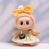 Handmade Sitting Labubu Time Cloth Butterfly 17cm Plush Dolls Clothes  Children Gift
