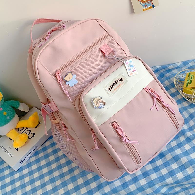 

Новый школьный рюкзак для учеников начальной школы, для девочек, многослойный, для учеников старшей школы, для учеников средней школы