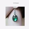 Women Fashion Gothic Halloween Crystal Skull Earrings Retro Personal Earrings Jewelry Accessories