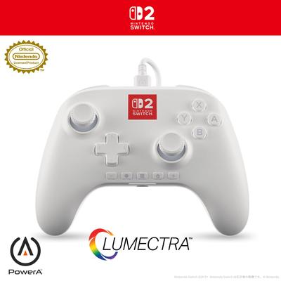 [Nintendo Licensed Product] PowerA Lumektra Advantage Wired Controller for Nintendo Switch 2 – White NSGP0524JP-01 [Domestic Genuine Product, 2-Year W