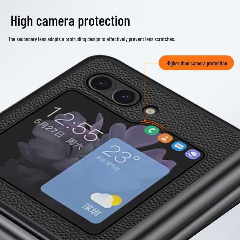 KOOLIFE Genuine Leather Flip Case for Samsung Galaxy Z Series