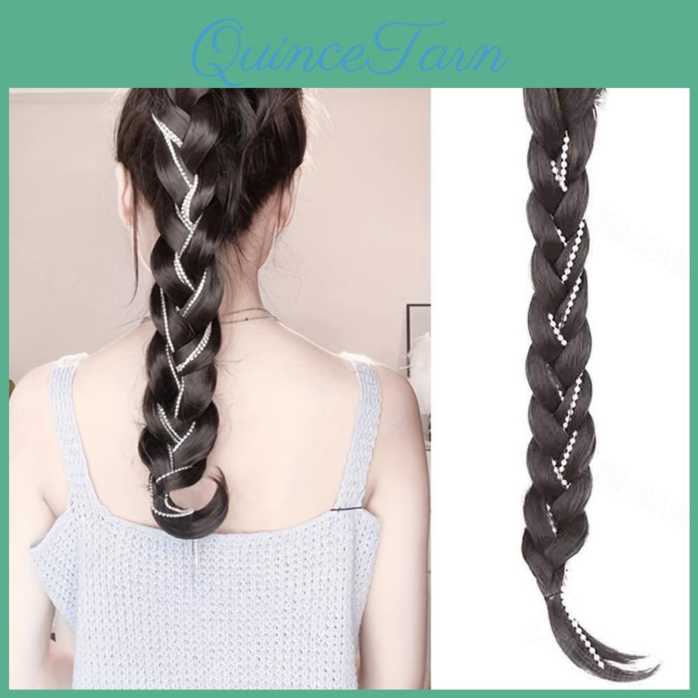 Braided Long Merisihair Synthetic Ponytail Hair Extensions Claw Ponytail High Temperature Fake Braid For Women Cosplay Use
