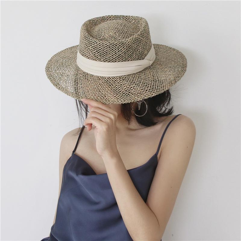 Buy Ladies Summer Straw Hat Bowknot Sun 