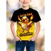 T-shirt Divertente Estate La-La-La Lava Pollo Jockey Alta Qualità Moda Tee Ragazzo Casual Manica Corta Top