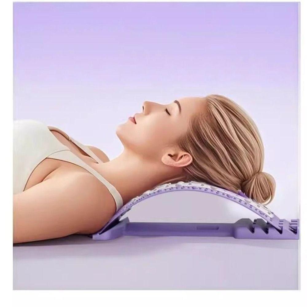 Adjustable Lumbar Stretcher Ergonomic Design Waist Support Cushion Muscle Relaxation