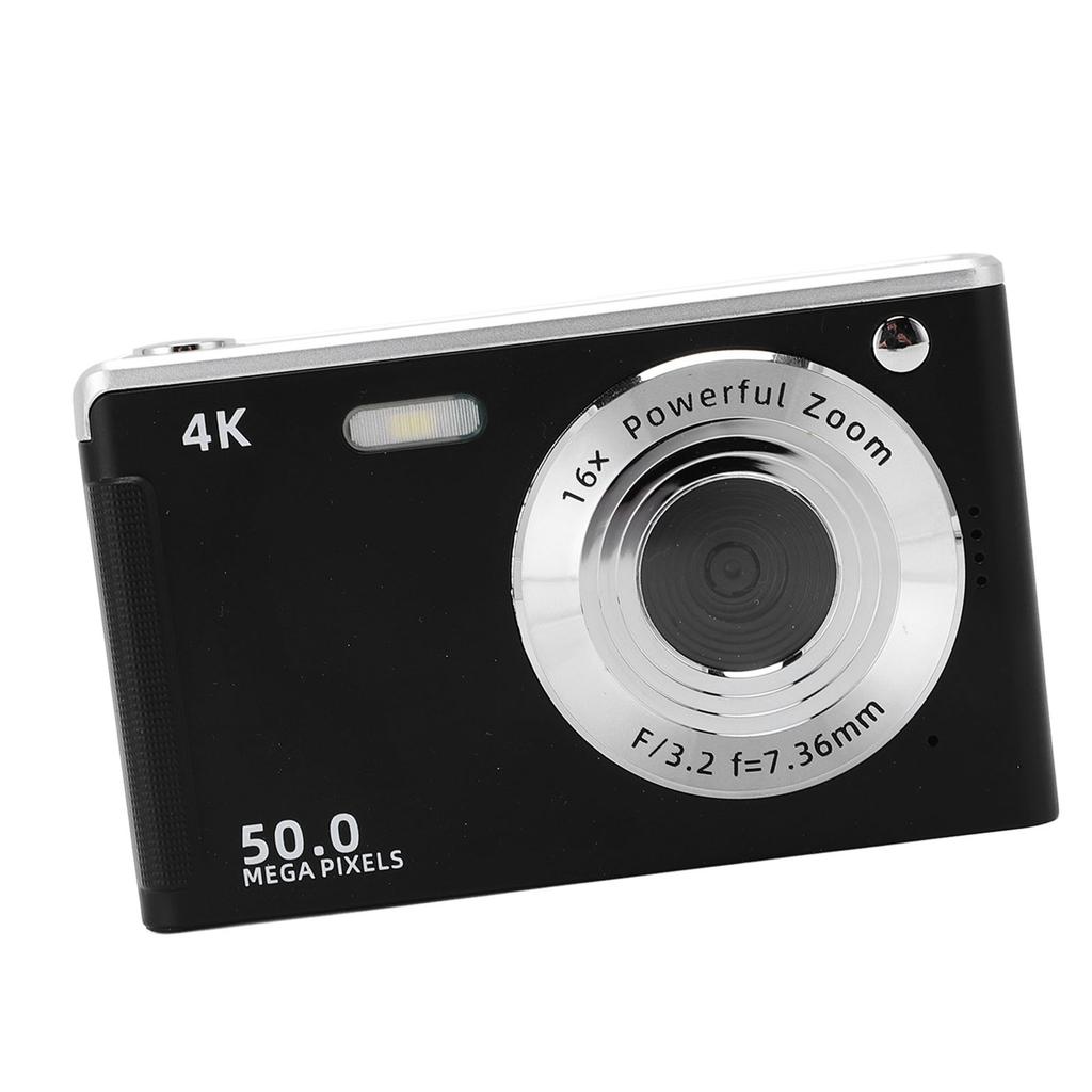 Digital Camera with Fill Light 4K 50MP 2.8 Inch Screen 16x Zoom Anti Shake AF Autofocus Camera for