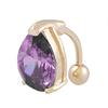 Women Reverse Heart Belly Button Ring Bar Navel Ring Body Piercing