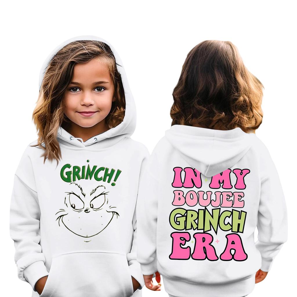 Felpa Natalizia per Bambini Manica Lunga Leggera Felpa Casual Larga Confortevole per Bambini