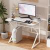 40 Inch Gaming Desk, Ergonomic Computer Desk with Large Carbon Fiber Desktop, Gamer Workstation PC Table for Home,