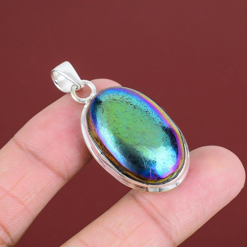 Mystic Fire Labradorite Pendant Gemstone Handmade Jewelry 925 Sterling Silver Pendant Unique Design Pendant Silver Jewelry Engagement Gifts