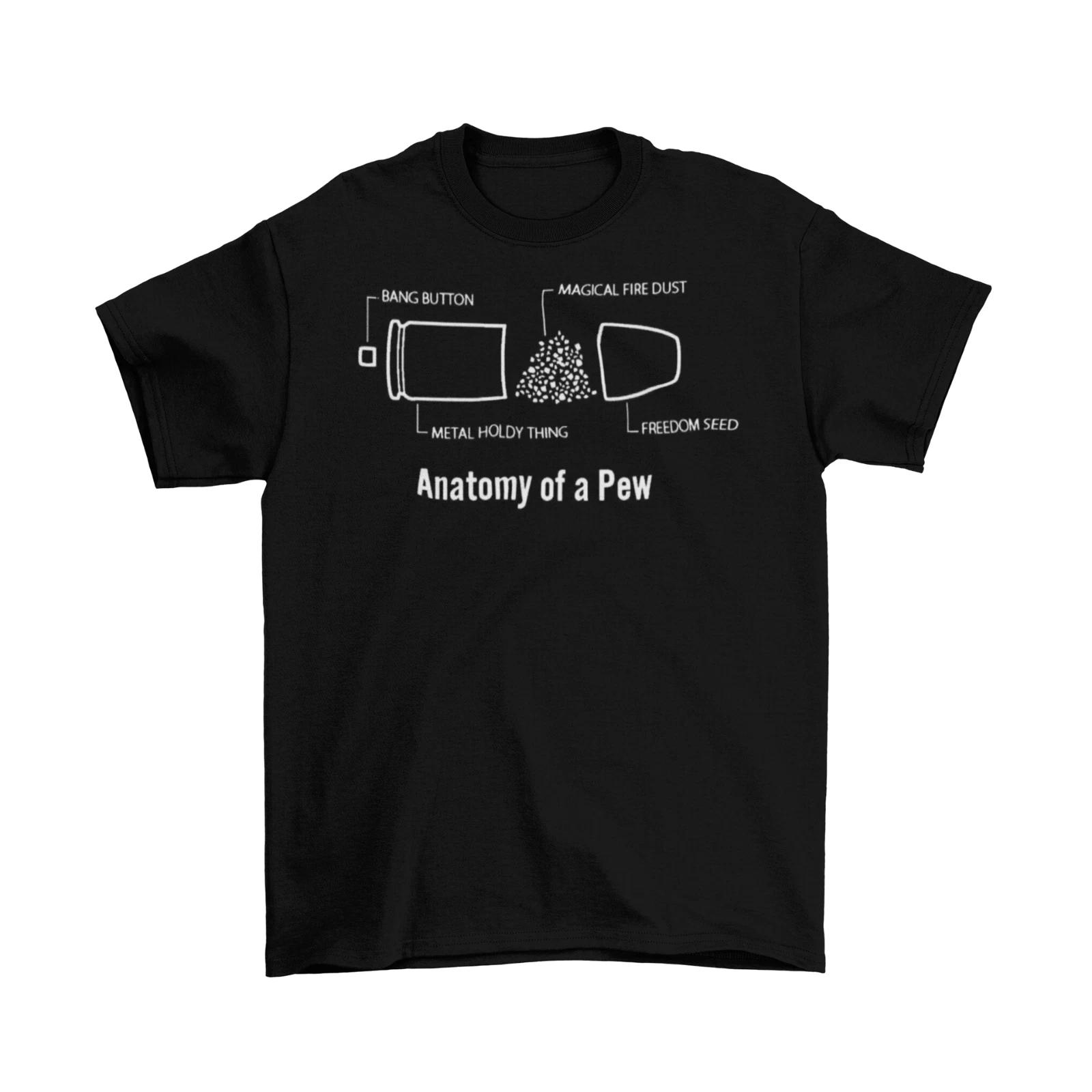 Anatomy of a Bullet T-Shirt Unisex Cotton Adult Funny Pew NRA Gun Rights Freedom XS