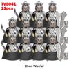 11pcs Medieval Elf Figures Orc Army Soldiers Vargr Raider Knights Building Blocks Bricks DIY Assemble War Toy Gifts for Kids Boy