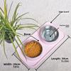 Non-Slip Mat Pet Bowls Stainless Steel Pet Feeder Basin Dog Cat Food Bowl  for Kitten Puppy