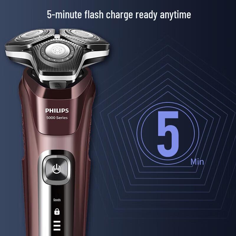 Philips 5000 Series Wet & Dry Electric Shaver S5831/01 CN plug (adapter included)