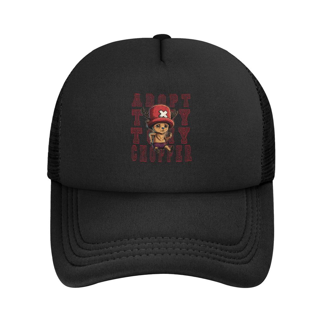 Kawaii onepieces Tony Tony Chopper Trucker Hat Adult Fitted Mesh Baseball Caps Polyester Adjustable Racing Cap