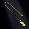 Stainless Steel Martinique Map Pendant Necklace Women Men Fashion Jewelry Silver/Gold Color Patriotism Country Choker