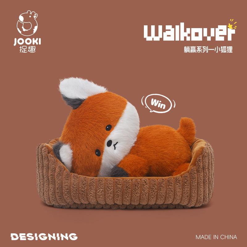 Fox Cub Plush Toy - Ultra-Soft Stuffed Animal, Sleep Aid Pillow & Birthday Gift for Kids