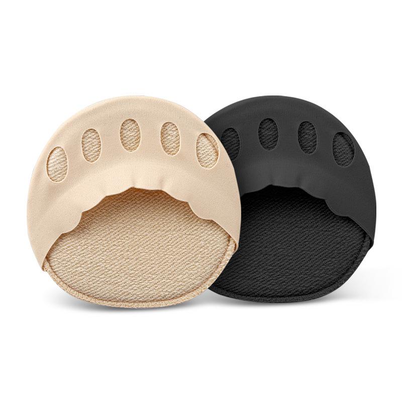 New Five-toed Forefoot Socks, Wavy Lace Sweat-absorbing and Breathable High Heels, Sole Slow-pressing Invisible Split-toe Half-cut Socks