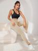 Seamless High-Waist Peach Lift Yoga Pants with Tummy Control