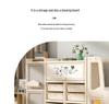 Children's Toy & Book Storage Rack - Plastic Organizer for Building Blocks, Small Cars, Sundries