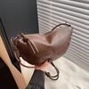 Fashion Solid Color Bag For Women With Dumpling Shaped And Card Pocket For Daily Use