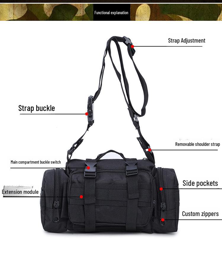 MOLLE Tactical Multi-Function Waist Bag for Outdoor Fishing & Camera Storage