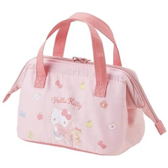 Skater Lunch Bag Insulated Small Children Clasp Kids Sanrio Hello Kitty Big Ribbon Girls KGA0-A